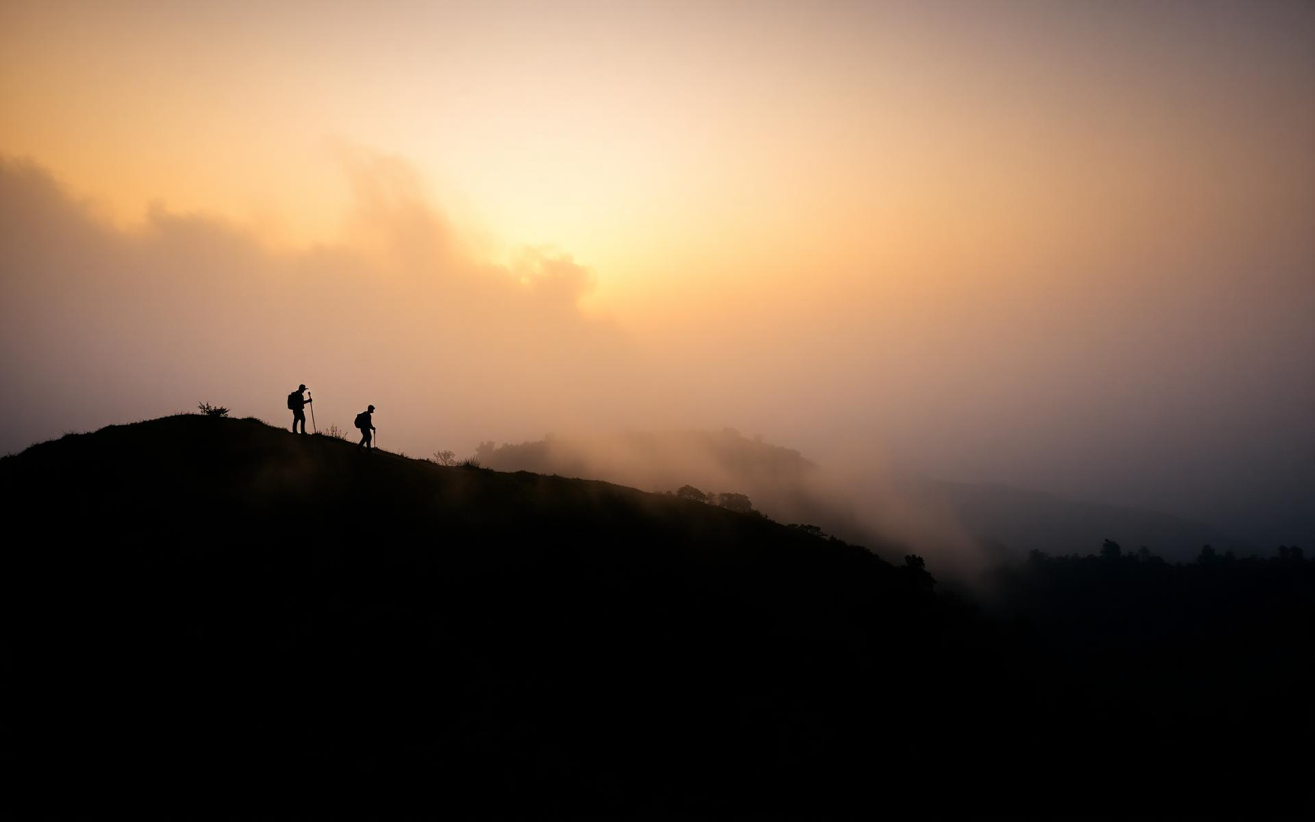 Sunrise over Jawadhu Hills